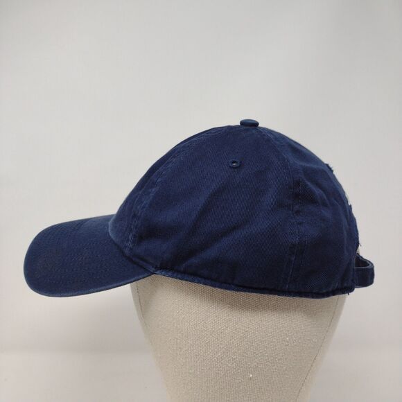 Adidas Slideback Hat Blue OSFA Adjustable Embroidered Vented Holes Cotton - Picture 3 of 9